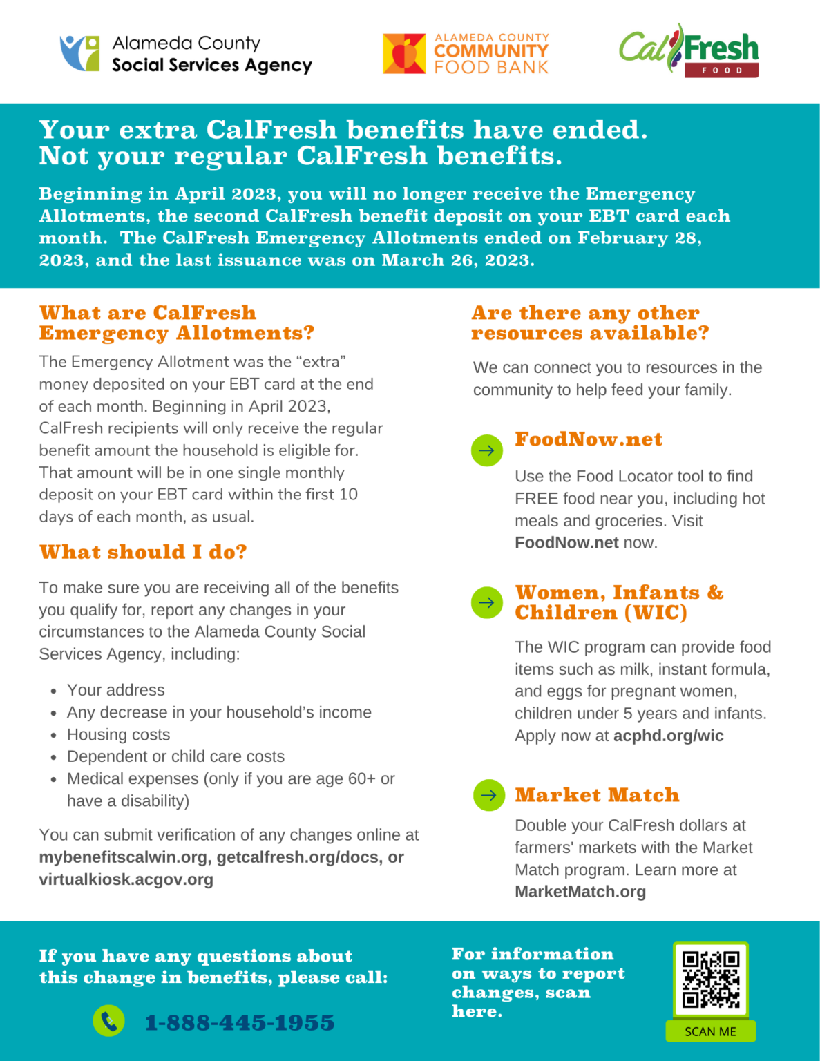 CalFresh Benefits - Food Now Program