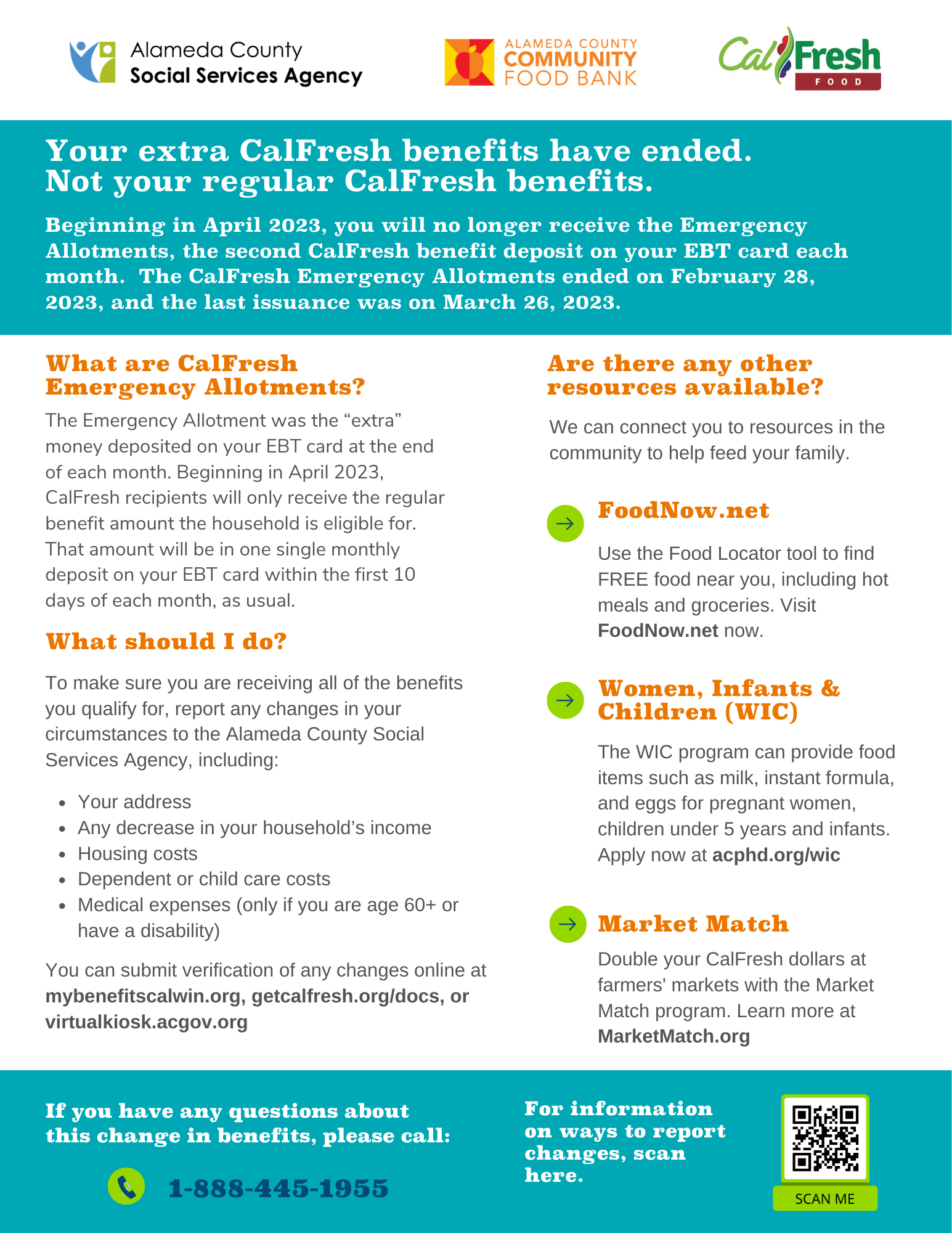 Food Pantry and CalFresh